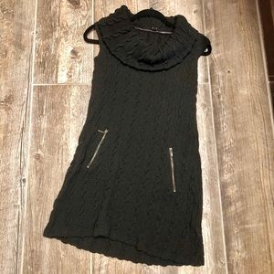 Sleeveless Cowl Neck Knit Dress